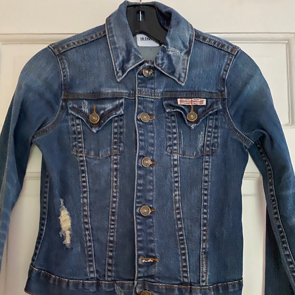 Hudson Distressed Denim Jacket